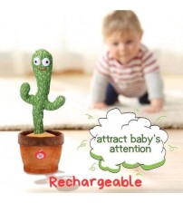Cactus Toy Musical Cactus Dancing Toy Rechargeable Cactus Baby Toy